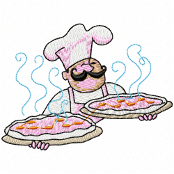 Chef Embroidery Design 1